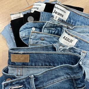 Closet Cleanout 5 Pairs of Designer Denim 24-26 Agolde Mother Reformation COH
